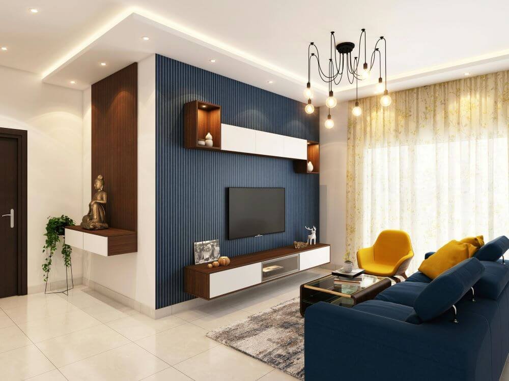 salon joliment décoré